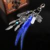 Bohemian Style Key Chains Dreamcatcher Keyring Feather Keychain Car Keychain Pendant
