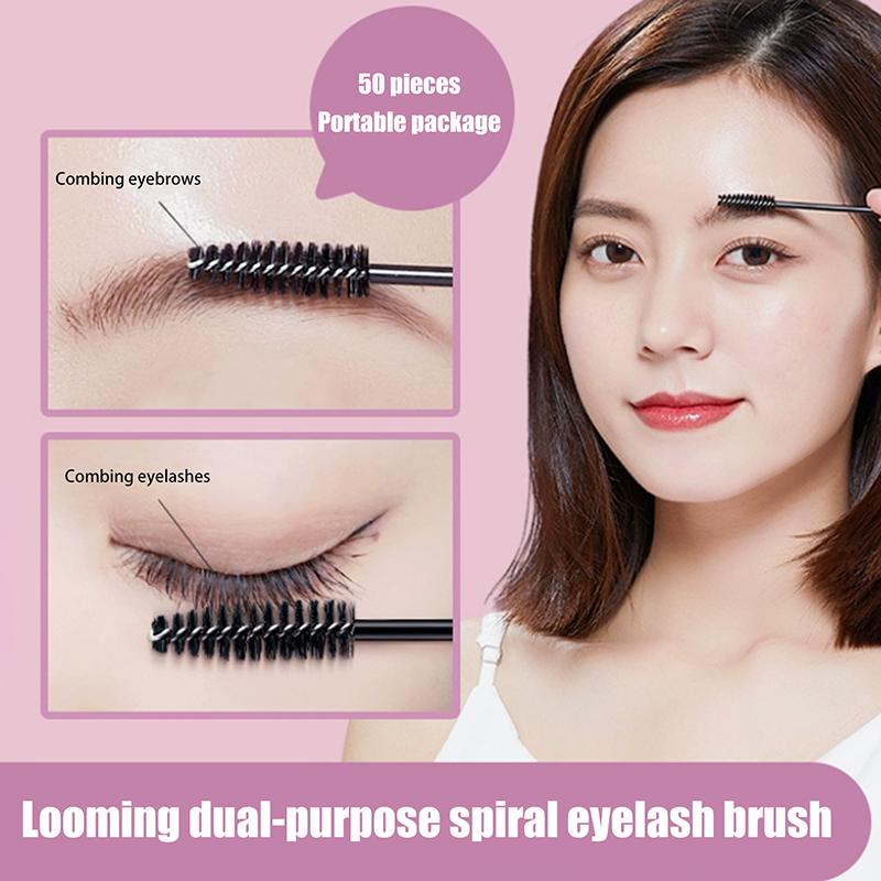 Mascara Wand Applicator Lashes Extension Tools Double-Ended Makeup Eyelash Brushes Disposable Eyelash Brush Plastic Handle