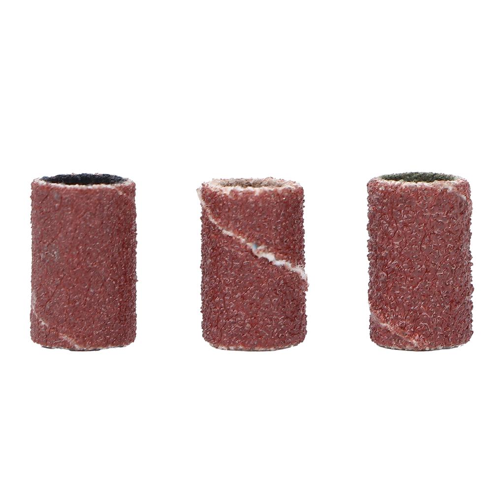 75 шт., набор шлифовальных лент для ногтей, сверла для ногтей, 80 # 120 # 180 #, коричневая зернистость с коробкой для хранения