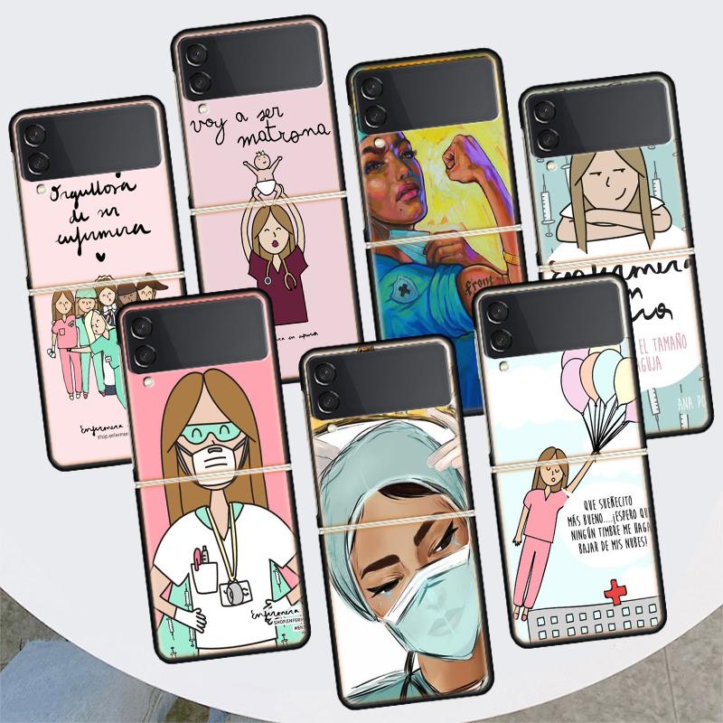 Забавный чехол для телефона Samsung Galaxy Z Flip 4 3 5G, черный твердый чехол ZFlip 4 3, роскошный противоударный бампер Coqu