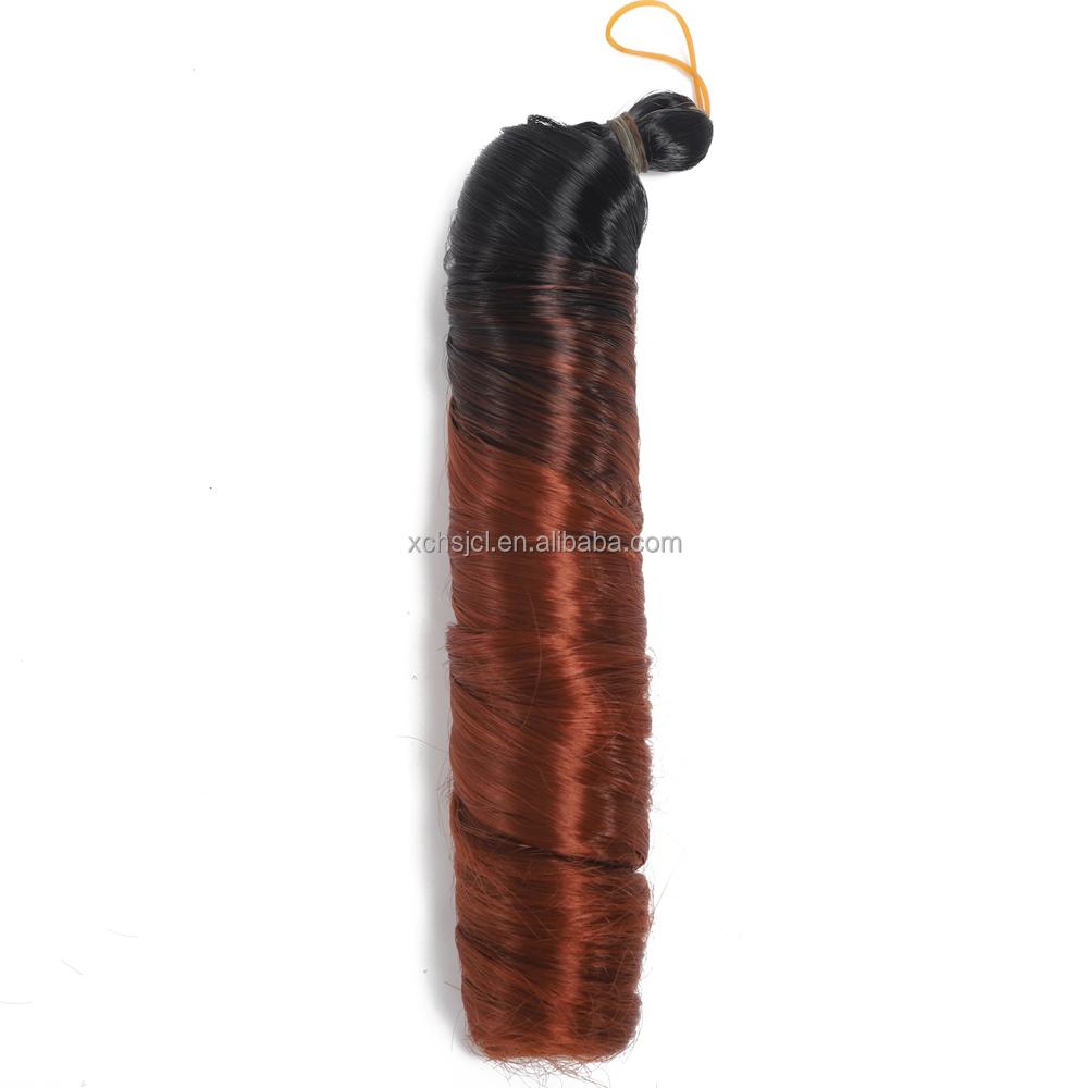 150g Crochet Braid Synthetic Hair Extensions Curly Braiding Hair Silky Loose Body Wave Pony Style Spiral Curl French Curls