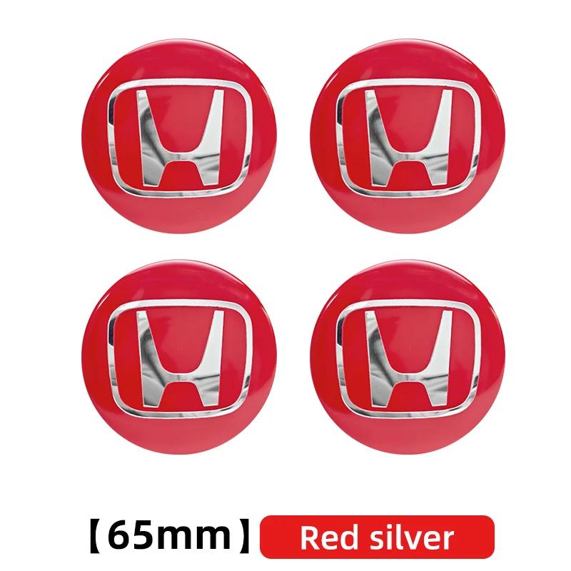 56mm 60mm 65mm Car Wheel Center Hub Cap Rim Cover Stickers For Honda Civic Fit Jazz Accord CRV City Odyssey Passport Pilot Vezel