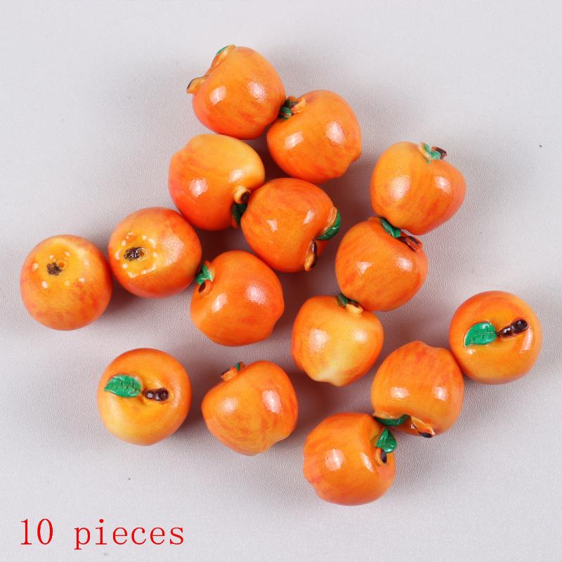 10Pcs Miniature Food Toy Realistic Snake Fruit Pear 3D Fruit Model Diy Dollhouse Accessory Home Decoration