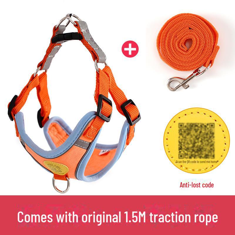 Светоотражающий комплект поводков и шлейки для собак мелких и средних пород - конструкция, препятствующая выскальзыванию