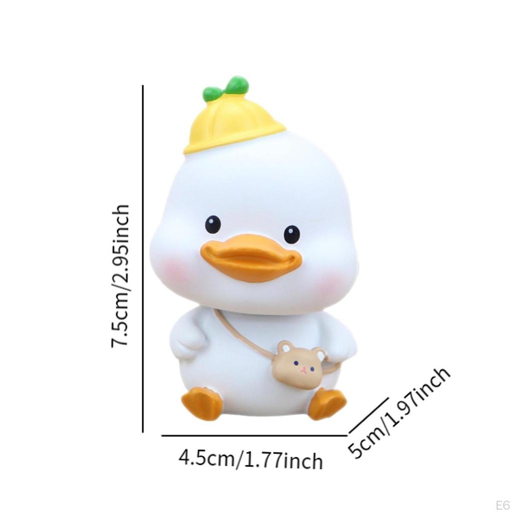 Качающаяся голова автомобиля украшения ремесла утка статуя для дома спальни офиса