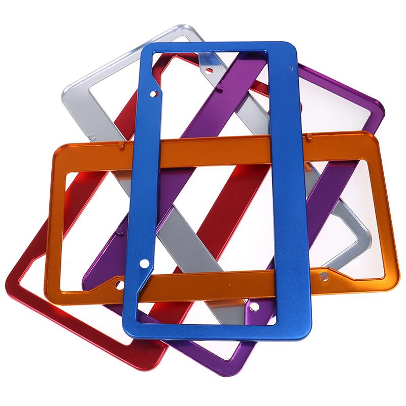 1 шт. универсальный американский автомобильный алюминиевый номерной знак рамка крышка автомобильный аксессуар