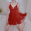 Su Xingjia sexy lingerie sexy lace temptation nightdress large size hot transparent open pajamas free suspender skirt