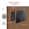 NAIERDI 3" LCD Screen Electronic Door Viewer Bell IR Night Camera Photo Recording Digital Smart Peephole Doorbell