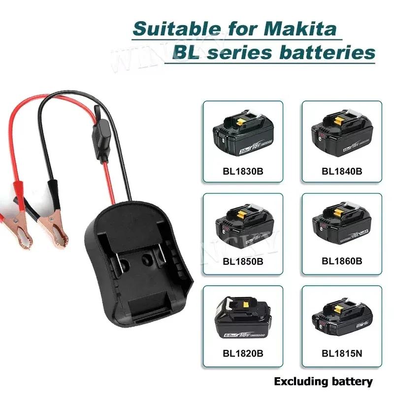 Igniter Jump Starter for Makita DeWalt Milwaukee,18V Battery Car Booster Cable with Fuse Automotive Emergency Power DIY Adapter