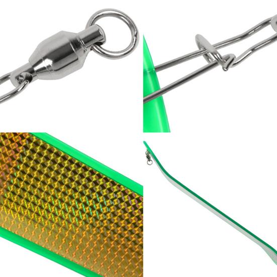 Светоотражающий маячок для рыбалки для троллинга, ловли лосося, форели, подводной рыбалки на большой глубине, пластиковая приманка для пресной и морской воды