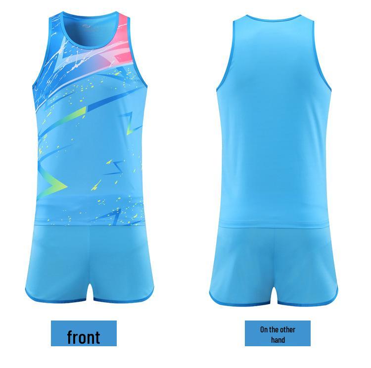 Тренировочный костюм для легкой атлетики для мужчин и женщин: Спортивная одежда для спринта и марафона с шортами для уроков физкультуры в начальной школе