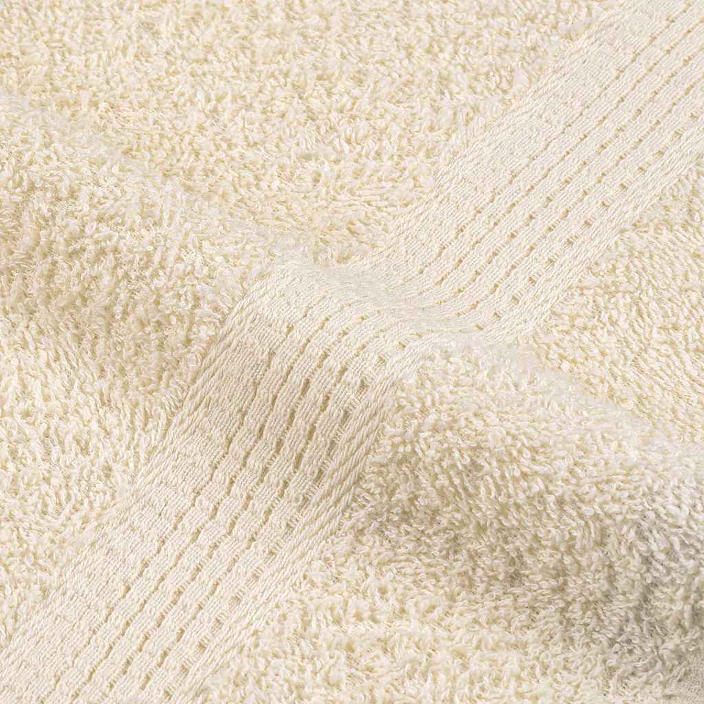 Vidaxl Ręczniki, 2 Szt, Kremowe, 100X200 Cm, 360 G/M², Bawełna 100%