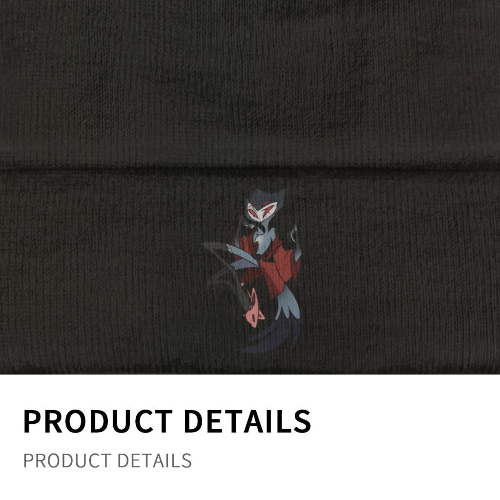 Вязаные шапки Helluva Boss Stolas Octavia Comedy, женские шапки унисекс Skullies, зимние шапки, повседневная кепка-дыня с героями мультфильмов аниме