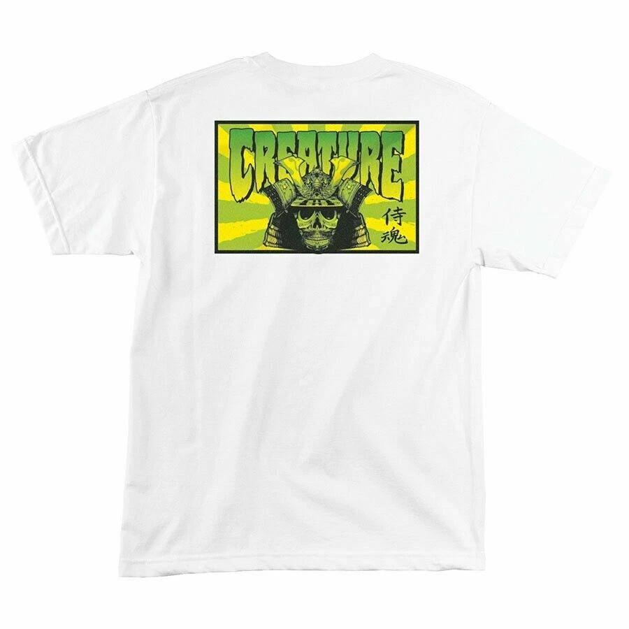 Creature SOUL SERVANT Skateboard T Shirt WHITE