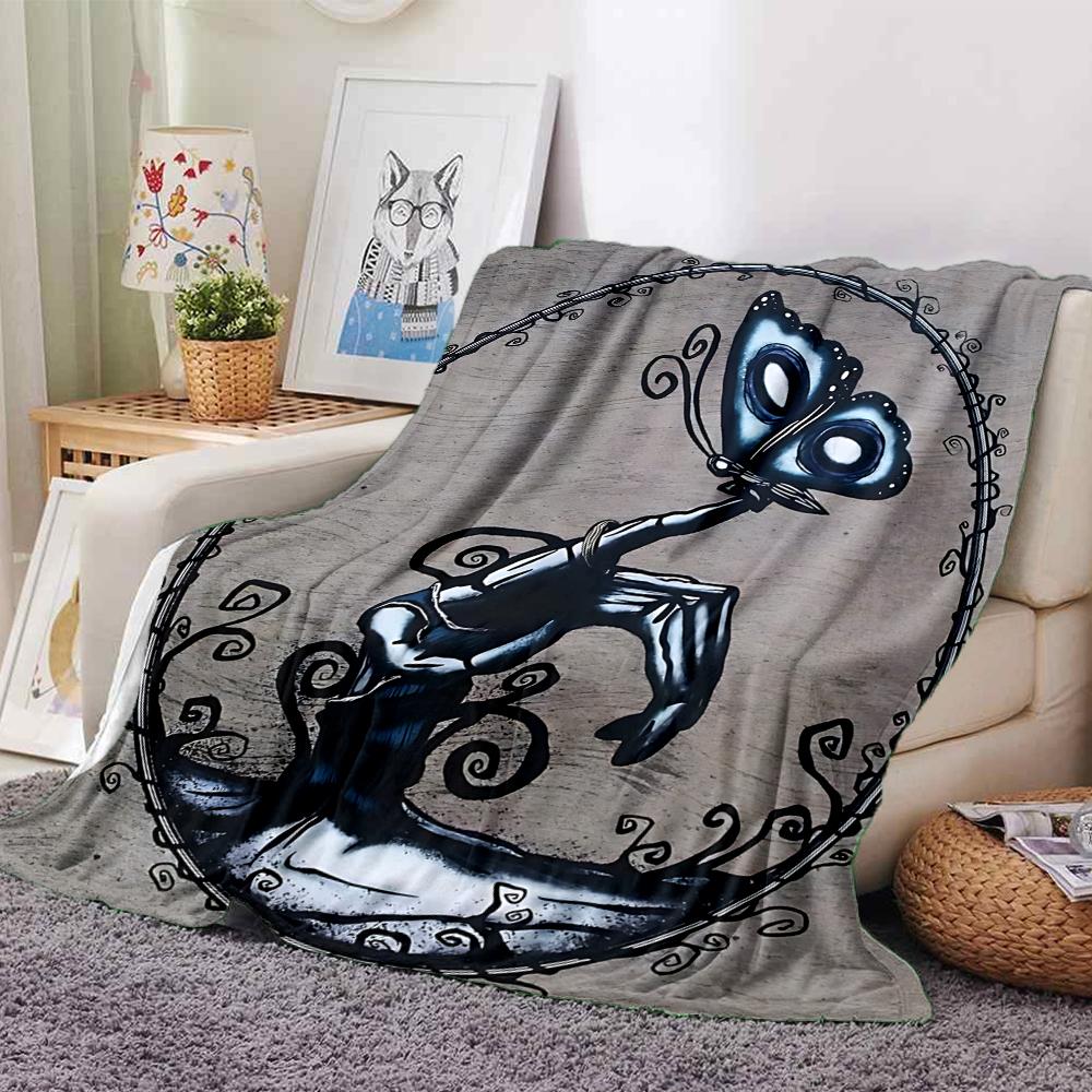 Simpsons Family Portrait Flannel blanket, soft and warm, suitable for beds and sofas, all seasons, portable travel blanket. 0730117