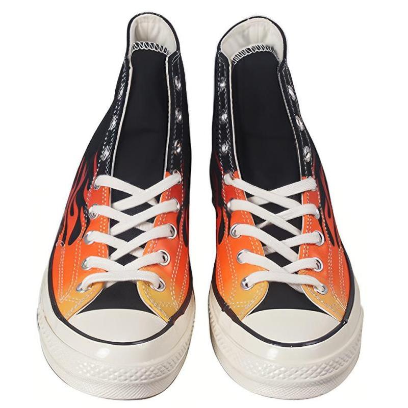 Converse 1970-е 70-е Высокие кеды из парусины Унисекс Черные с красной строчкой