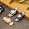 6Pcs DIY Decor Sweater Cardigan Cheongsam Buckle Connection Buckle Cape Cloak Clasp Metal Buttons