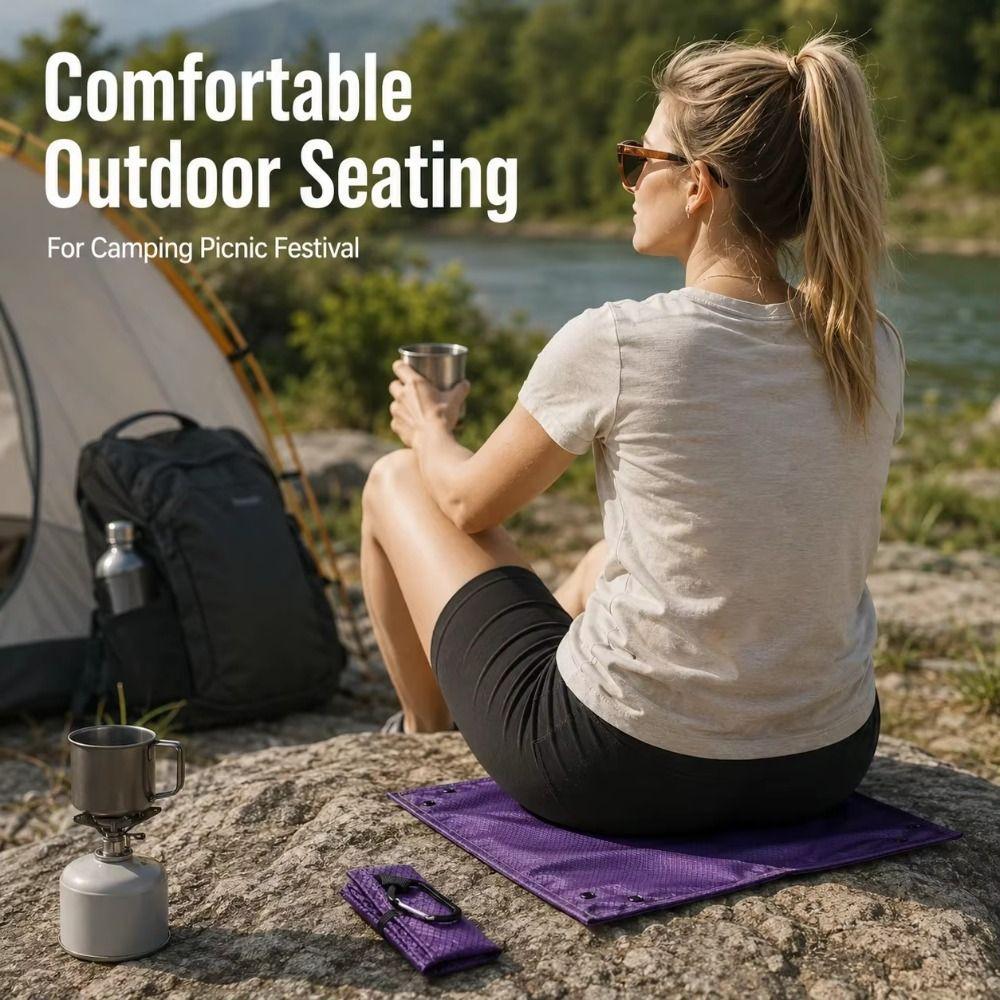 Waterproof Portable Camping Mat Ultra Light Picnic Fruit Tray Comfort Fruit Wash Basket Camping