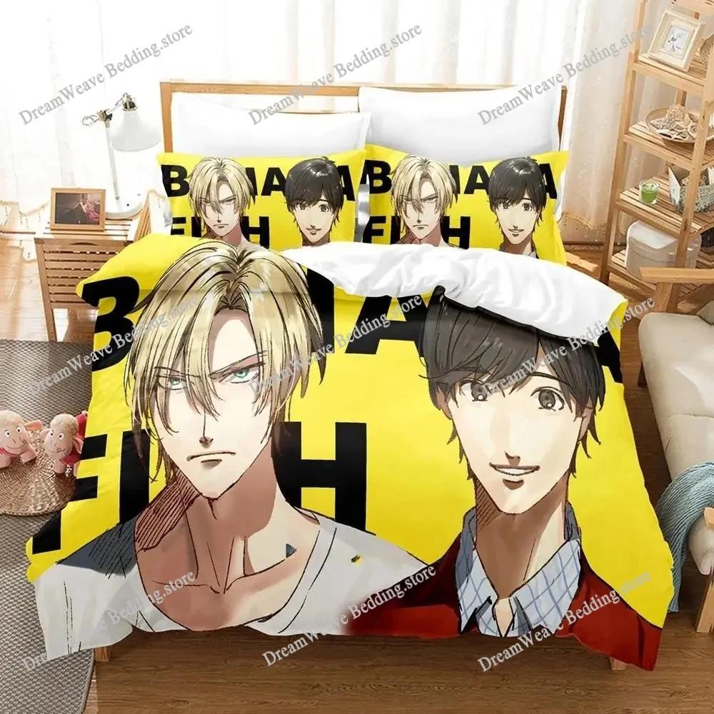 Banana Fish Роскошный Комплект Постельного Белья Японское Аниме Мультфильм Пододеяльник Комплект Одеяло Покрывало Размер Twin Single Печатный Домашний Текстиль