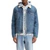 Levis FW22 Однотонная однобортная куртка с воротником, длинными рукавами, мужская куртка, синяя 16365-0128