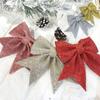 Hanging Decoration Pearl Cotton Gold Powder Bowknot Large Gold Shiny Bow Christmas Bow Big Bow-Tie