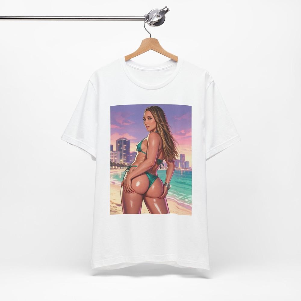 Aj Applegate Bikini Pinup T-Shirt | GTA 6 Graphic Streetwear Print Tee