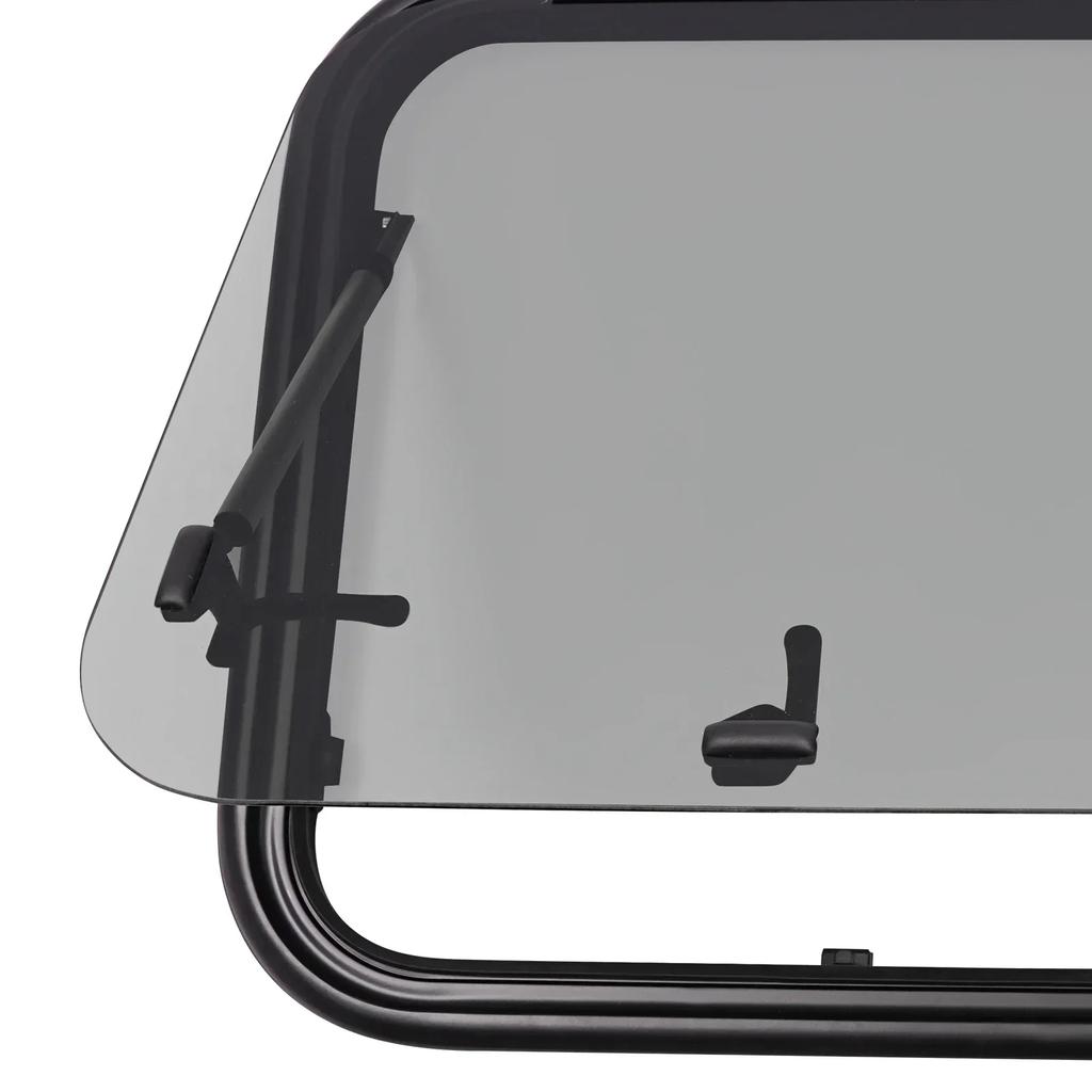 35.43" W x 21.65" H RV Exit/Push/Emergency Out Window with Screen Ultra Thick Tempered Glass Camper  for 1.18in Thickness Wall