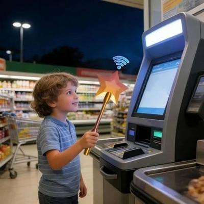 Модный креативный 3D-печатный волшебная палочка Tap to Pay Легкий портативный держатель для волшебной палочки-звезды 36,8 см Милый держатель для кредитных карт Ежедневное использование Набор