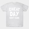 Футболка женская Cheat Day Dont Care Harajuku Print Kawaii футболка летняя с коротким рукавом женская футболка топ футболка