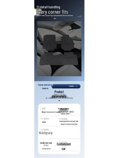 Черные нейлоновые коврики для 06-08 Toyota RAV4 (Импортировать)