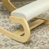 Ergonomic Rocking Knee Stool for Home Office, to Improve Posture, Cream