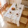 Вышивка Ручная работа Прямоугольная Скатерть для обеденного стола Французская Литературная Простота Атмосфера Декоративная Кисточка