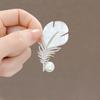 Feather Brooch Pins For Women Party Wedding Gifts Clothing Accessories
