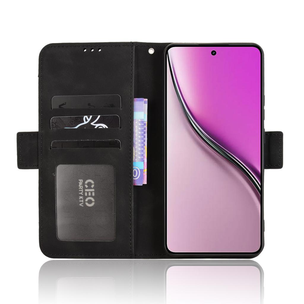 For Realme Neo7x 5G/Realme 14 5G/Realme P3 5G Leather Case Phone Wallet Cover with Multiple Card Slots