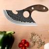 1PC Forged Hammer Grain Small Cutlass Barbecue Fish Knife Ring Kitchen Knife Cutting Knife