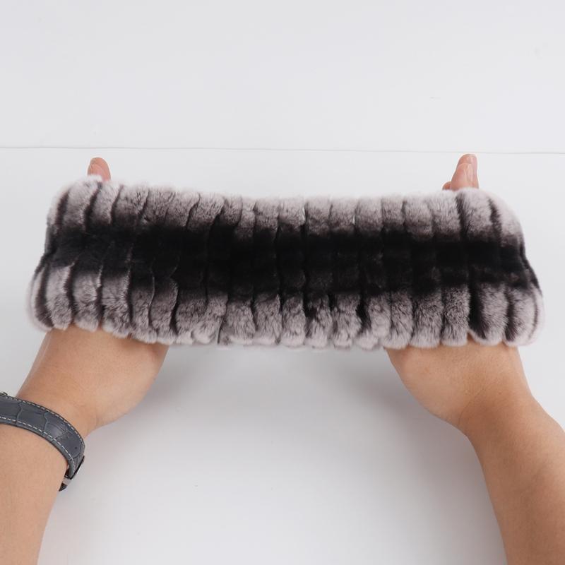Knitted Women Warm Rex Rabbit Fur Hat Scarf Sets Winter Natural Rex Rabbit Fur Cap Scarves Russia Lady Fur Hats Muffler 2 Pieces