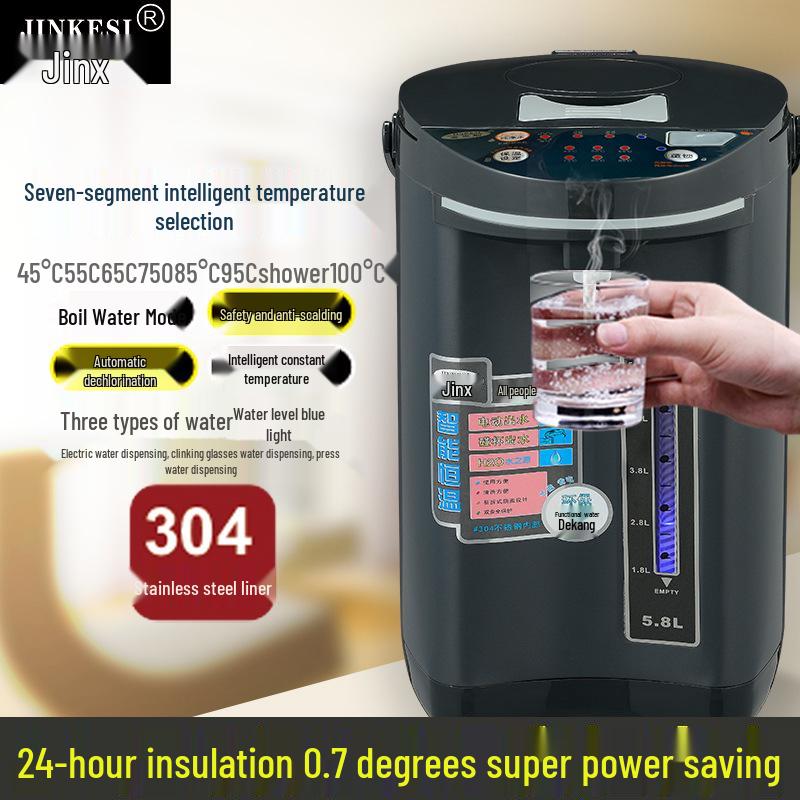 Чайник электрический Jinx 7-ступенчатый с изоляцией из нержавеющей стали и подогреватель для детских бутылочек - Подогреватель молока с постоянной температурой для приготовления молочной смеси