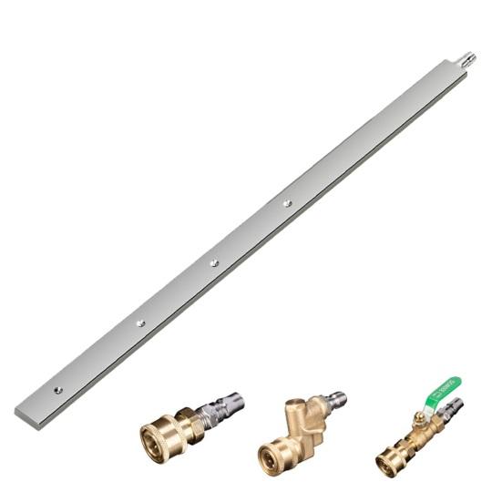 Палка для чистки автомобильного радиатора 24-дюймовая портативная палка для чистки радиатора 4500 фунтов на квадратный дюйм Инструменты для промывки радиатора Автомобиль Грузовик Автодом Радиатор Мойка высокого давления