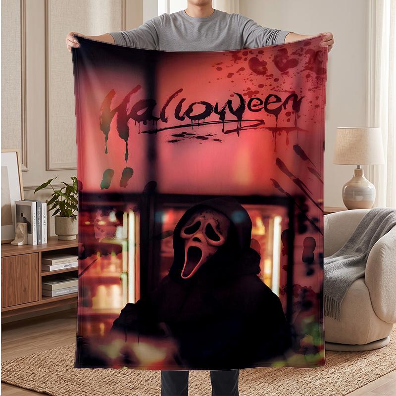 Ghostface Soft Warm Flannel Blankets Comfortable Blanket for Home Decoration Gifting