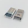 Разъем USB Type-C Female 6P Вертикальный для платы, 13.0 Коннектор USB для быстрой зарядки