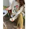Японский свитер в стиле ретро, ​​женский осенне-зимний новый корейский свежий свободный верх, теплый толстый джемпер с круглым вырезом, вязаный свитер, топы