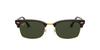 Солнцезащитные очки Ray-Ban Clubmaster Square 130431 52мм, 0RB3916, G-15 Зеленый,