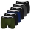 Men's Classic Boxer Shorts Set Dark Colors Cotton 6 Pack