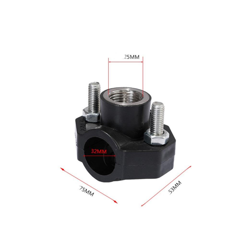 Professional Female Thread PE Water Pipe Connector Leak-Proof Durable Pipe Clamp Repairing Tee Connectors Garden