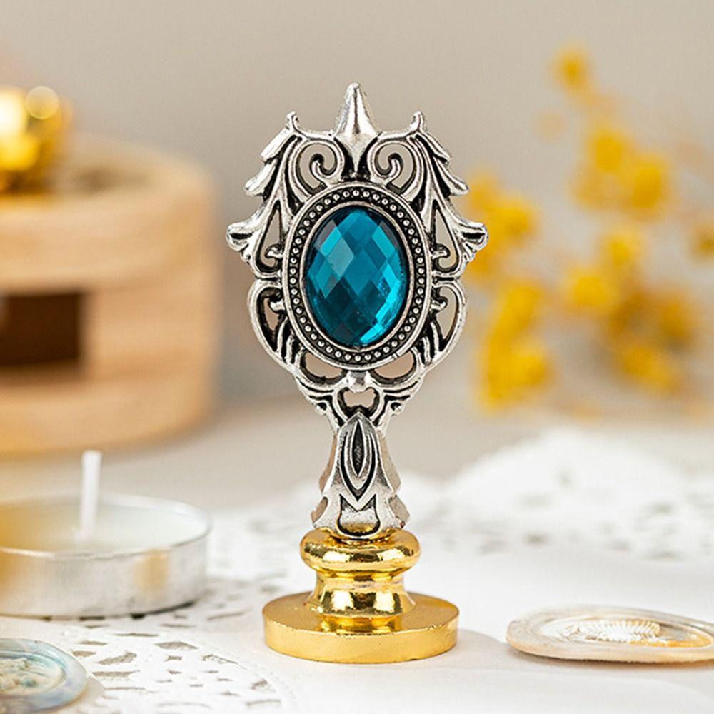 Invitation Envelope Decorative Double Diamond Seal Handle Wax Seal Stamp Handle Seal Stamp Tool
