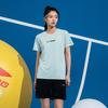 Li-Ning Модная повседневная влагоотводящая быстросохнущая футболка, классические универсальные дышащие шорты, повседневный спортивный костюм ATSV609-3+AKSU789-3