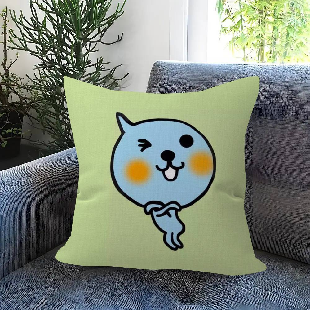 Cartoon Anime BBonobono Pillow Cushion Cover Pillowcase Living Room Sofa Home Decor Customized