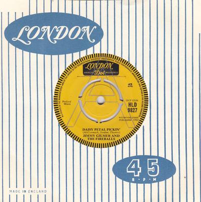 7-дюймовая пластинка JIMMY GILMER & THE FIREBALLS - Daisy Petal Pickin' HLD9827PROMO London Dot, Lon 1963 UK Поп Б/У