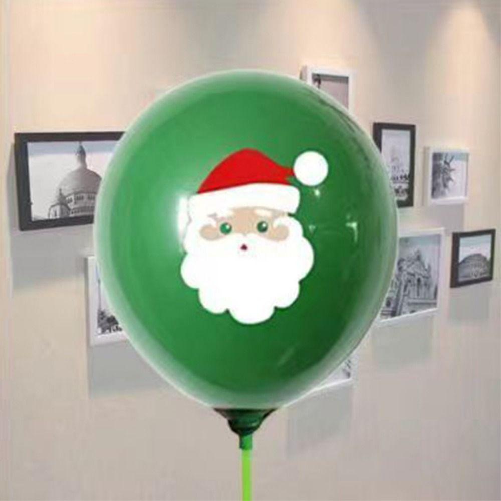 100pcs Decorative Christmas Print Latex Balloon 10inch Latex Christmas Balloons New Year