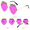 Unique Festival Party Christmas Decorations Eyewear Sun Glasses Strawberry Sunglasses